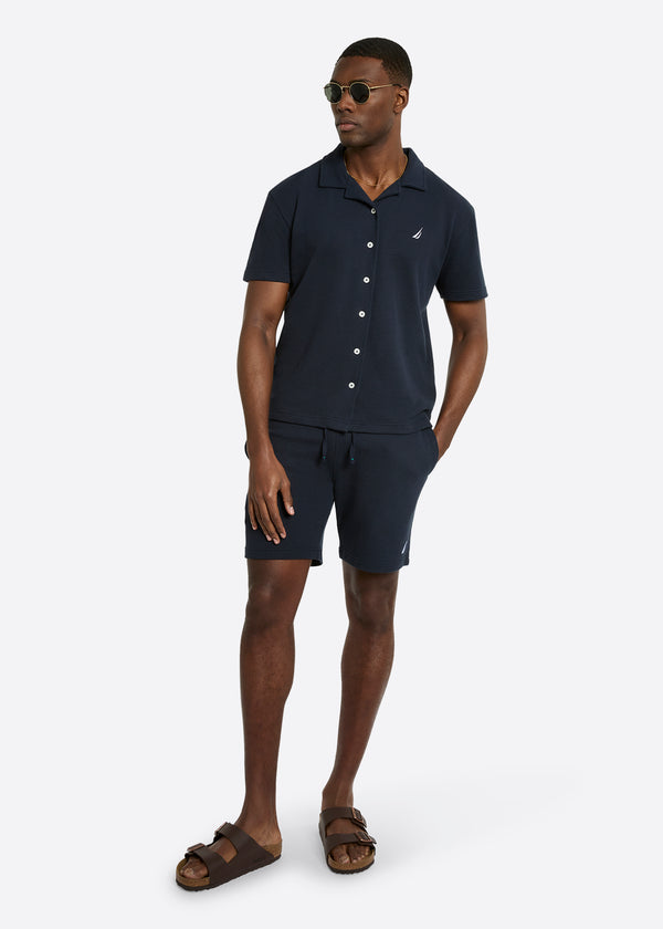 Nautica Competition Dundo Short Sleeve Shirt - Dark Navy