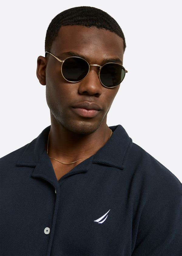 Nautica Competition Dundo Short Sleeve Shirt - Dark Navy