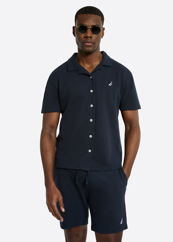 nautica competition Dundo Short Sleeve Shirt - Dark Navy