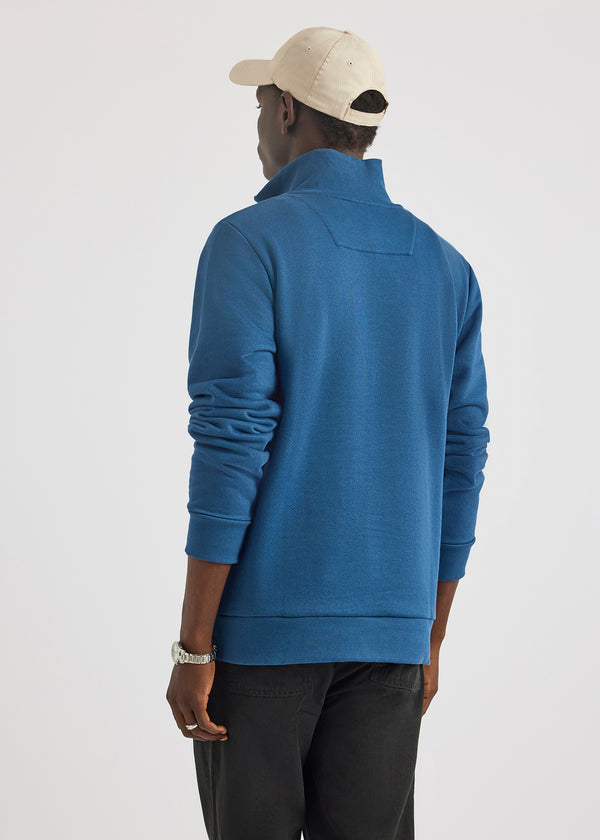 Nautica Competition Garbo 1/4 Zip - Washed Denim | Nautica Official EU Store