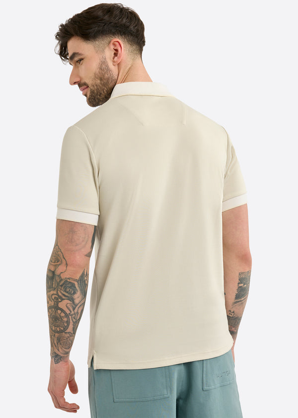 Nautica Competition Harlyn Slim Fit Polo Shirt - Buff