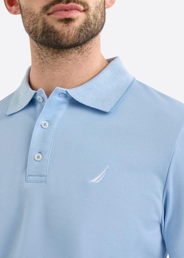Nautica Competition Harlyn Slim Fit Polo Shirt - Natural Blue