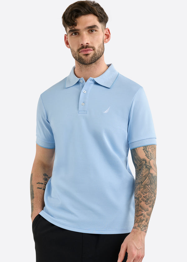 nautica competition Harlyn Slim Fit Polo Shirt - Natural Blue