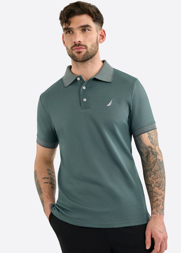 nautica competition Harlyn Slim Fit Polo Shirt - Shadow Grey