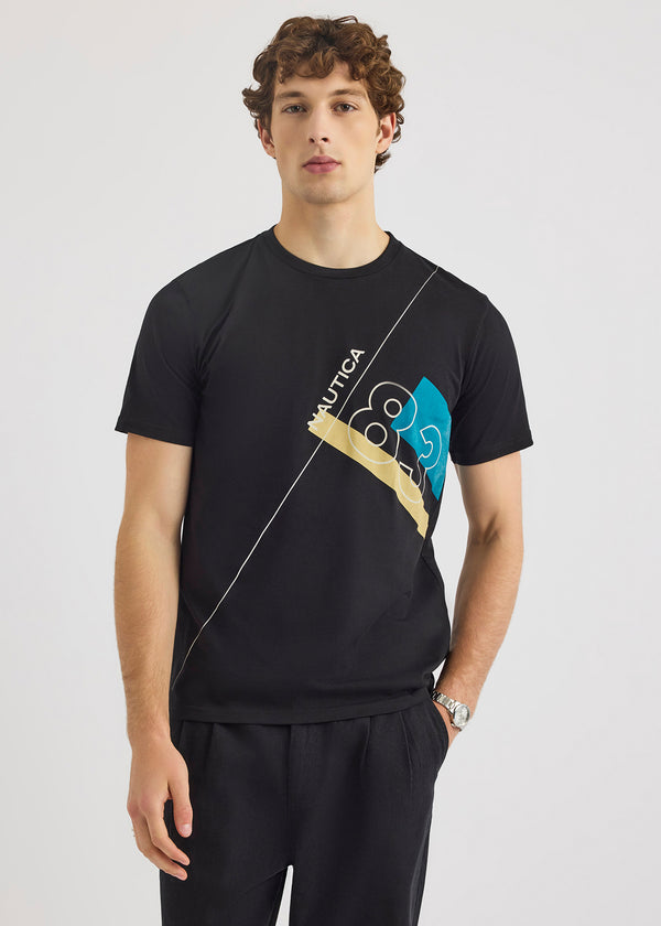 nautica competition Kaiwi SS T-Shirt - Black | Nautica Official EU Store