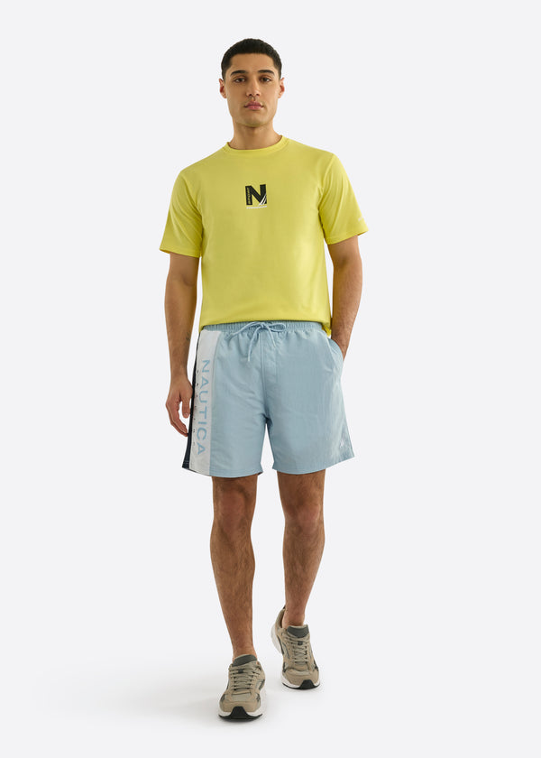 Nautica Competition Knox 2 6" Swim Shorts - Light Blue