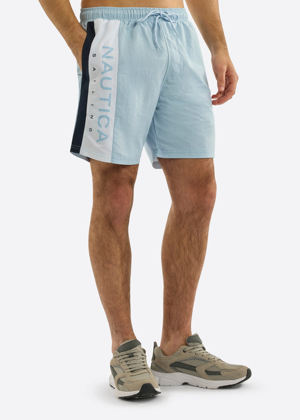 nautica competition Knox 2 6" Swim Shorts - Light Blue