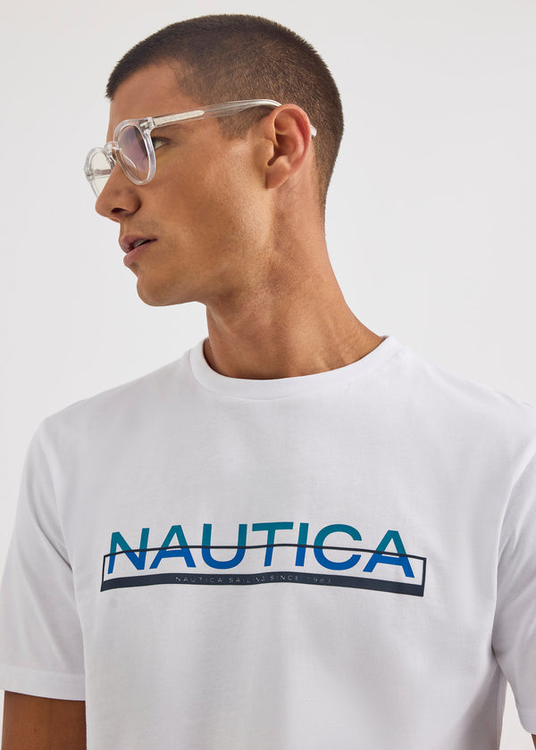 Nautica Competition Koa SS T-Shirt - White | Nautica Official EU Store