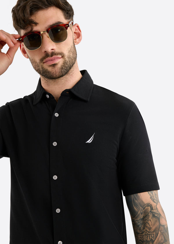 Nautica Competition Melbury Short Sleeve Shirt - Black