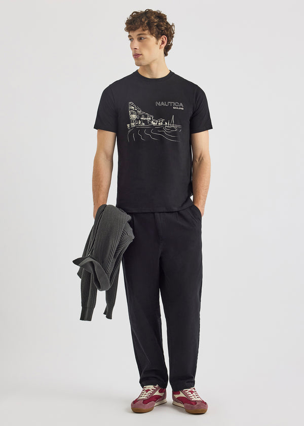 Nautica Competition Nalin SS T-Shirt - Black | Nautica Official EU Store