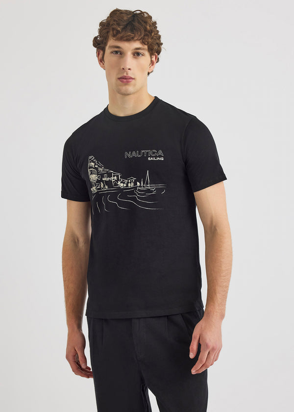 nautica competition Nalin SS T-Shirt - Black | Nautica Official EU Store