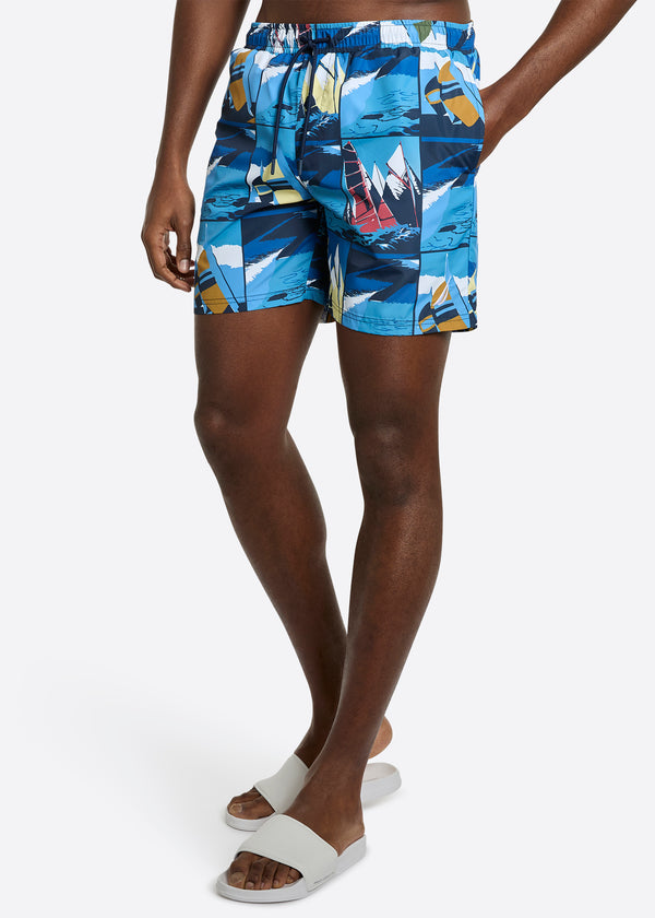 nautica competition Ahab 6" Swim Short - Multi