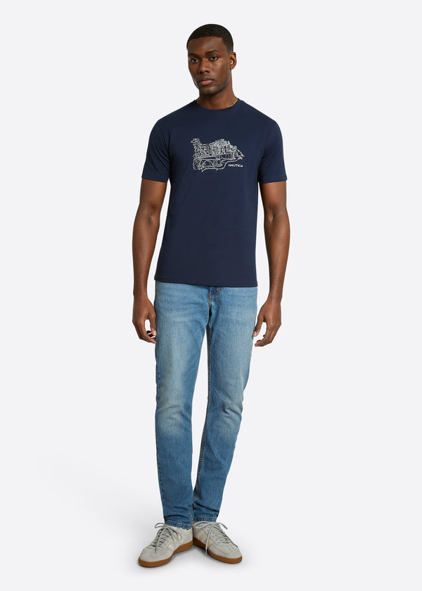Nautica Competition Angelo T-Shirt - Dark Navy