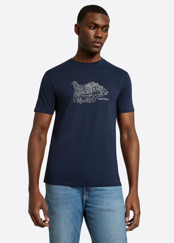 nautica competition Angelo T-Shirt - Dark Navy