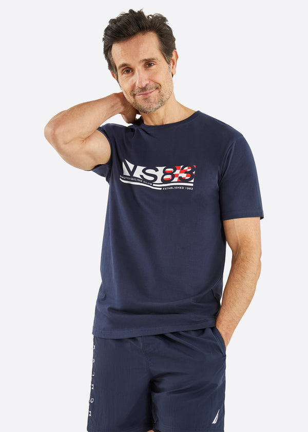 nautica competition Areto T-Shirt - Dark Navy