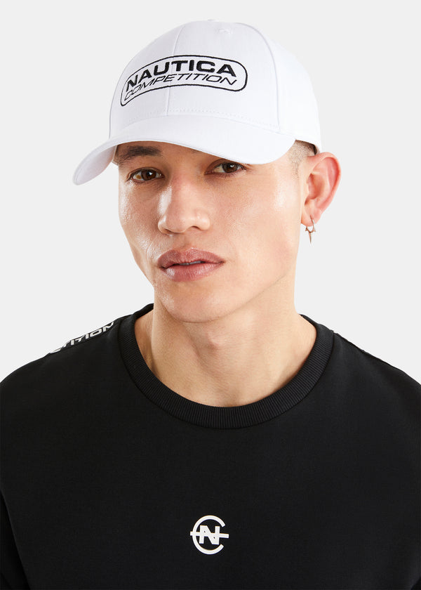 nautica competition Bambridge Snapback Cap - White