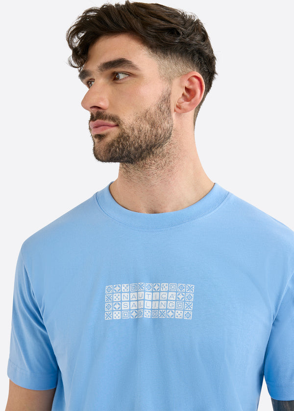 Nautica Competition Bodmin T-Shirt - Natural Blue