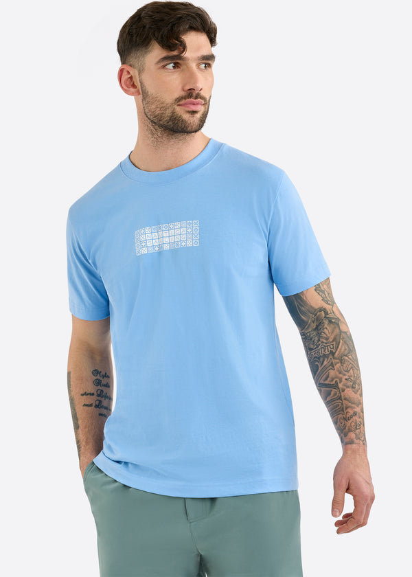 nautica competition Bodmin T-Shirt - Natural Blue