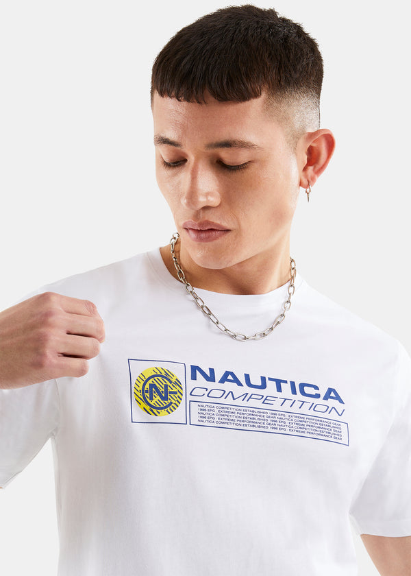 Nautica Competition Caremel T-Shirt - White