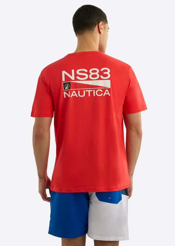 Nautica Competition Cragsmoor T Shirt - Red
