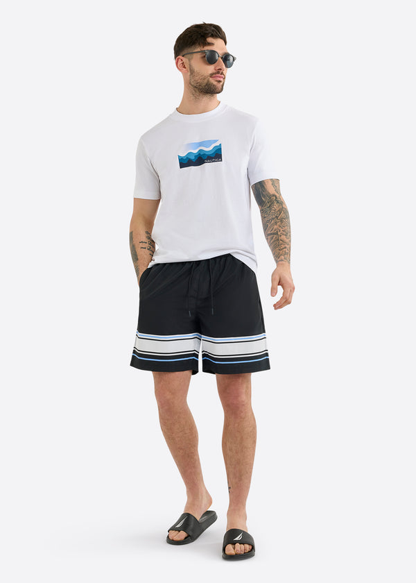 Nautica Competition Cromer 7" Swim Short - Black