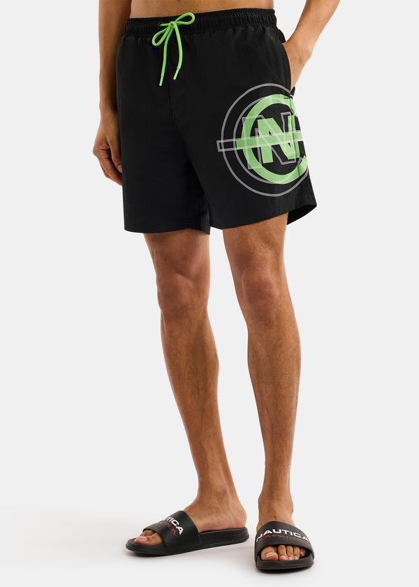 nautica competition Crumlin 6" Swim Short - Black
