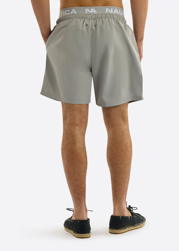 Nautica Competition Guam 6" Swim Short - Light Grey