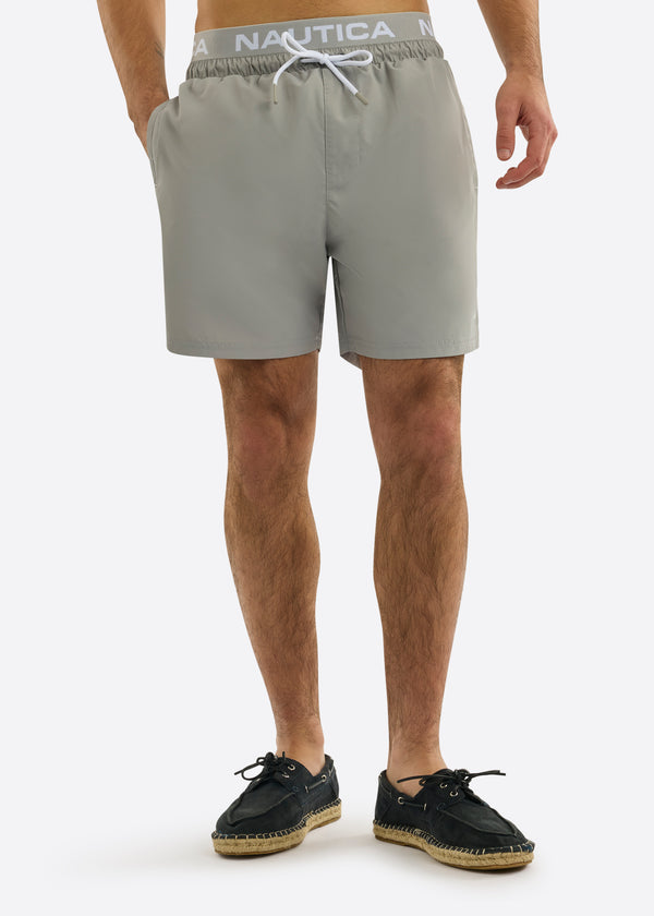 nautica competition Guam 6" Swim Short - Light Grey