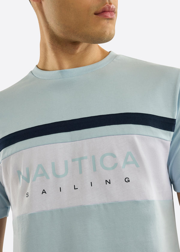 Nautica Competition Keansburg T Shirt - Light Blue