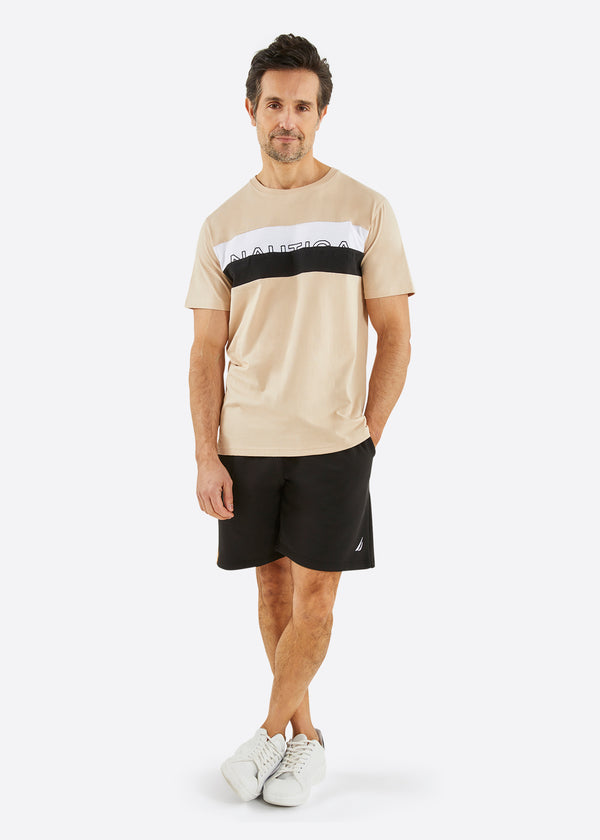 Nautica Competition Kiran T-Shirt - Taupe