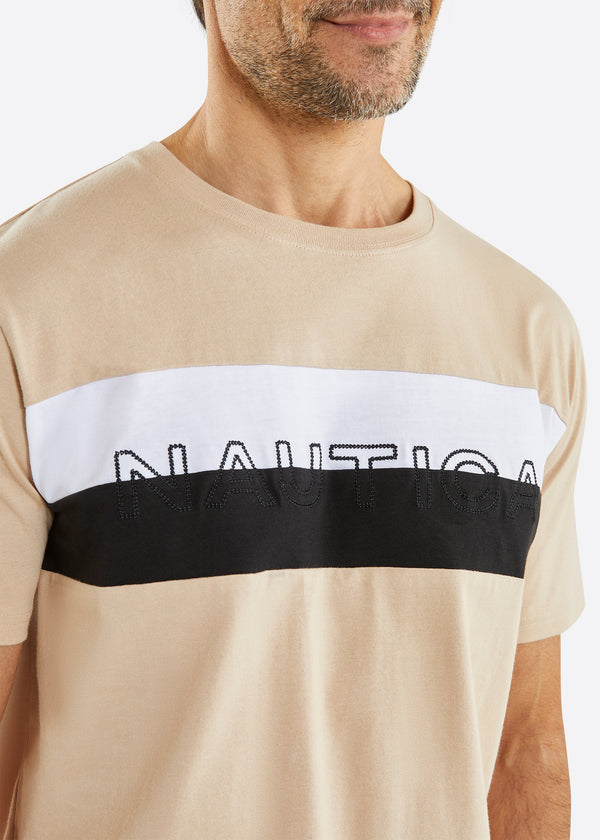 Nautica Competition Kiran T-Shirt - Taupe