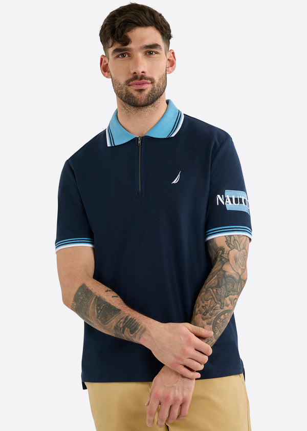 nautica competition Knowle Polo Shirt - Dark Navy