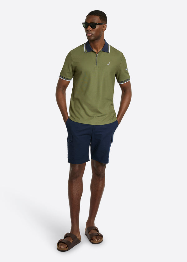 Nautica Competition Knowle Polo Shirt - Khaki