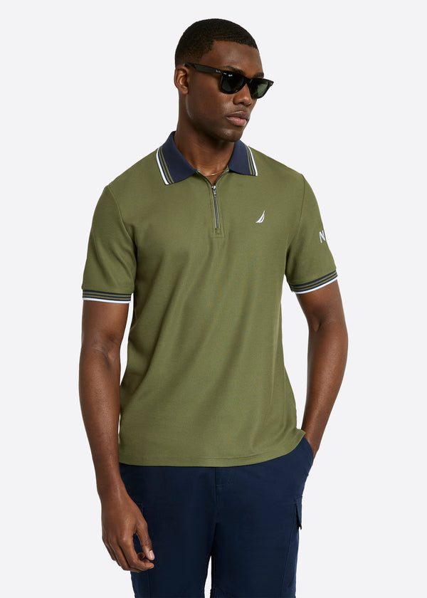 nautica competition Knowle Polo Shirt - Khaki