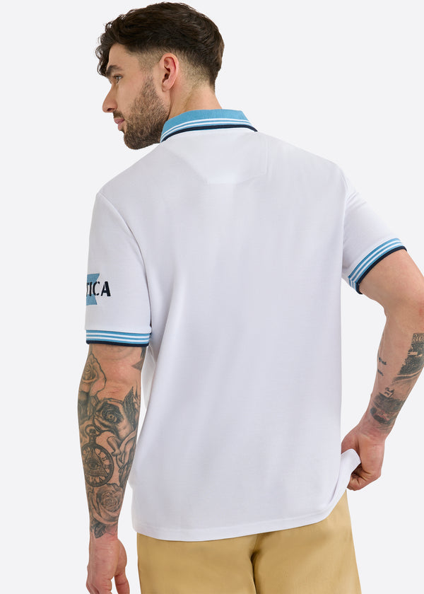 Nautica Competition Knowle Polo Shirt - White