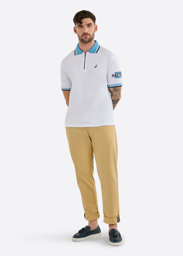 Nautica Competition Knowle Polo Shirt - White