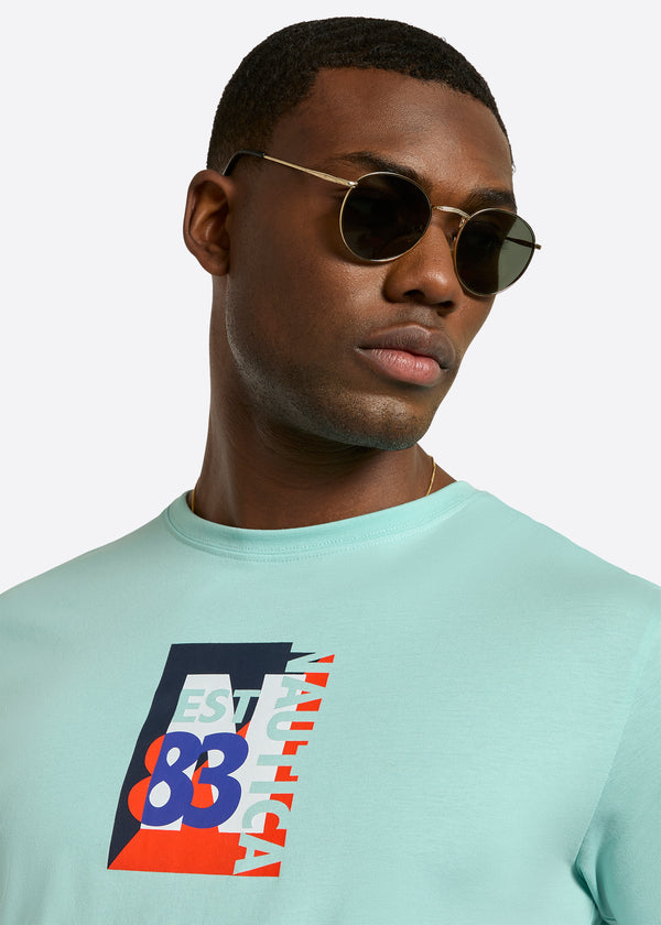 Nautica Competition Lutz T-Shirt - Aqua