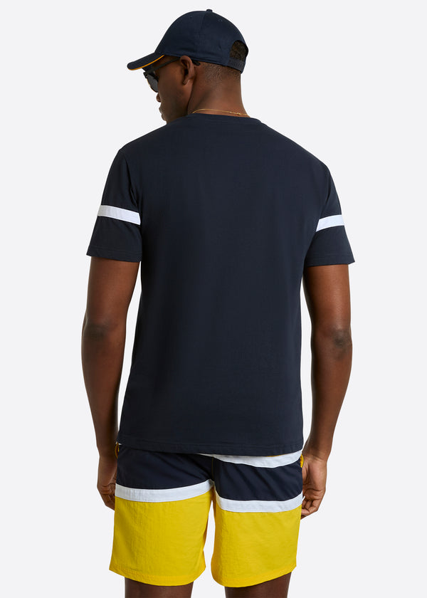 Nautica Competition Mikhail T-Shirt - Dark Navy