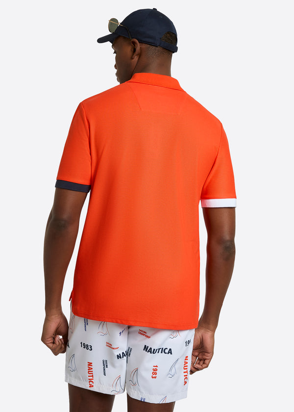 Nautica Competition Pascal Polo Shirt - Fiery Red