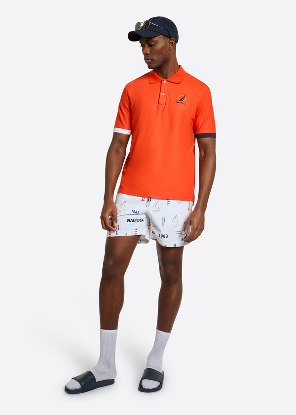 Nautica Competition Pascal Polo Shirt - Fiery Red