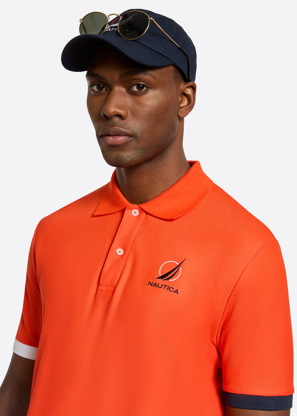 Nautica Competition Pascal Polo Shirt - Fiery Red
