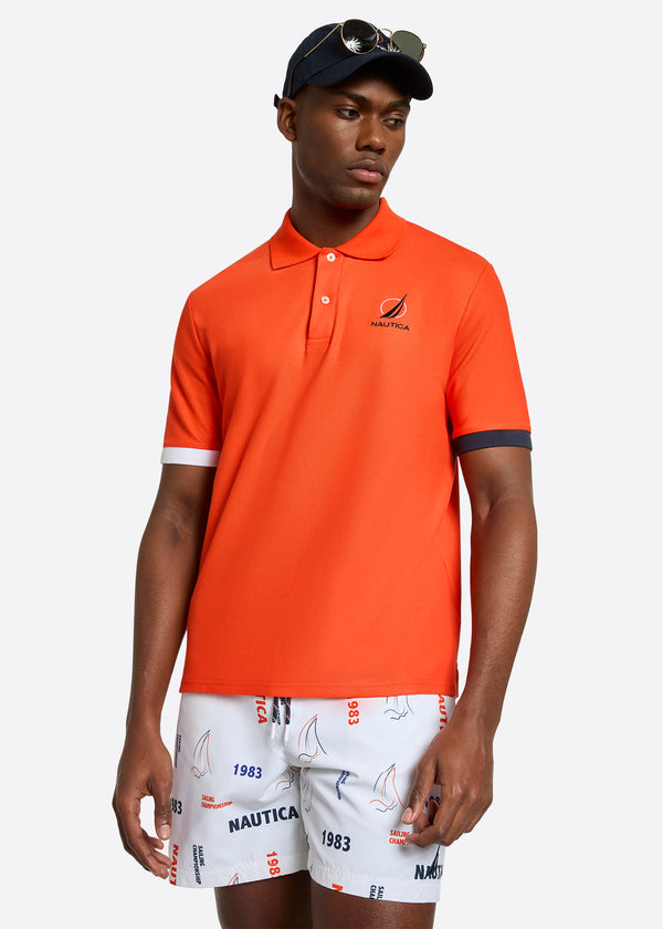 nautica competition Pascal Polo Shirt - Fiery Red