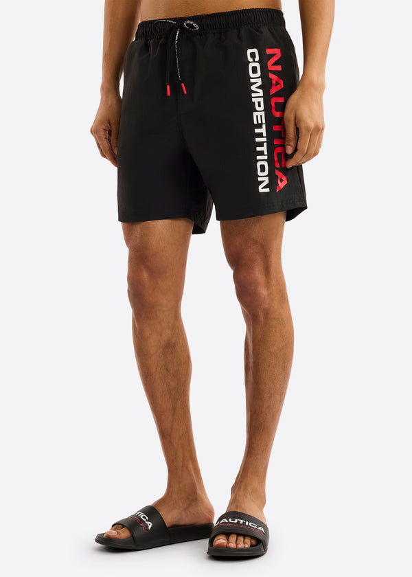 nautica competition Ramses 6" Swim Short - Black
