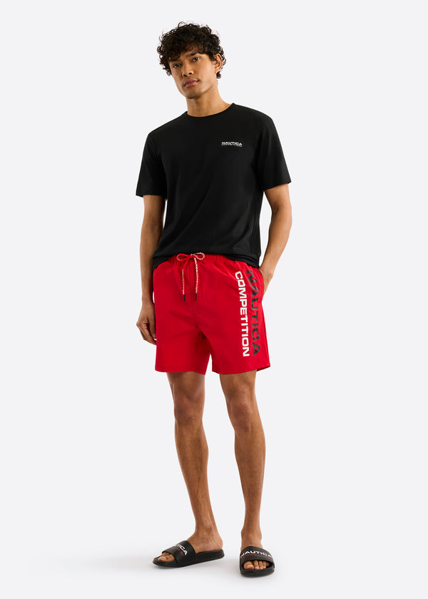 Nautica Competition Ramses 6" Swim Short - True Red