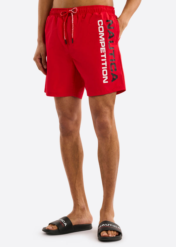 nautica competition Ramses 6" Swim Short - True Red