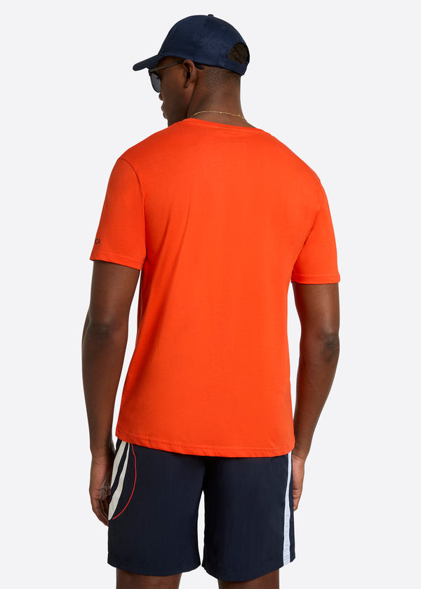 Nautica Competition Sergei T-Shirt - Fiery Red