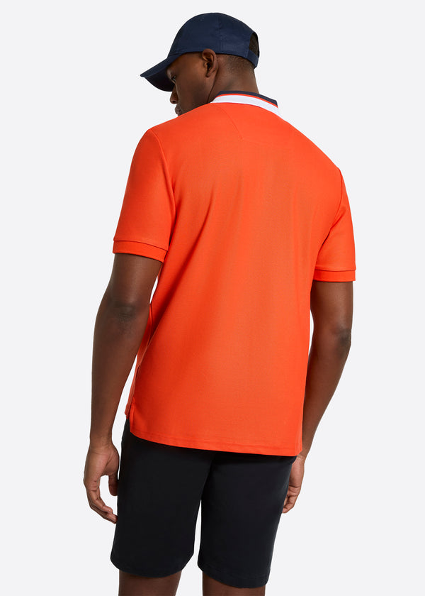 Nautica Competition Shamil Polo Shirt - Fiery Red