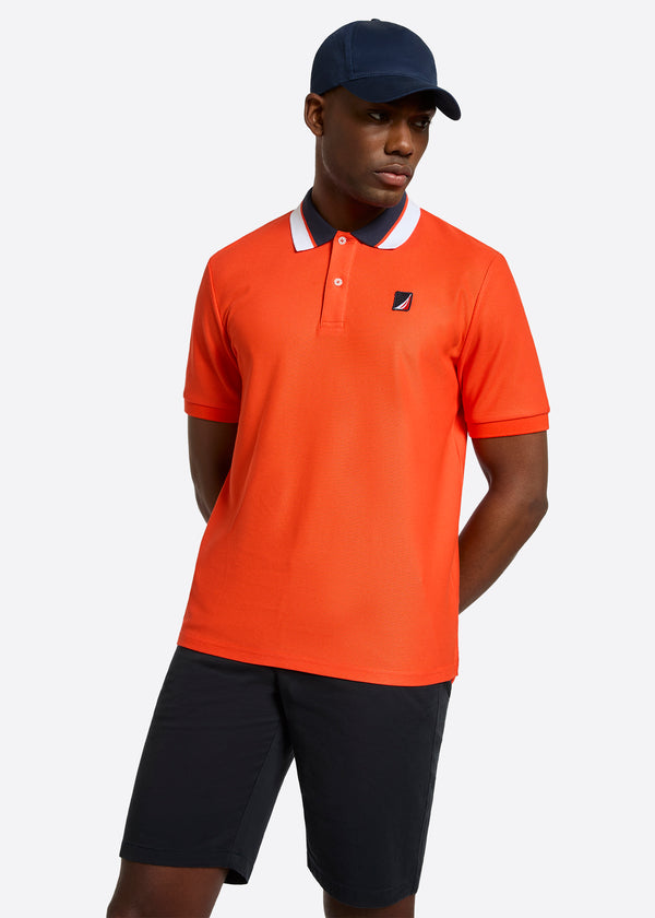 nautica competition Shamil Polo Shirt - Fiery Red