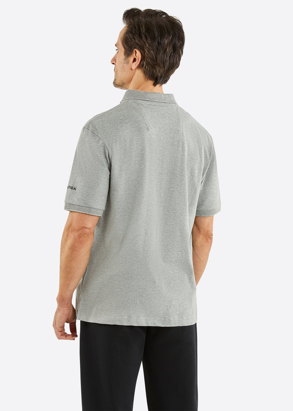 Nautica Competition Shayaz Polo Shirt - Grey Marl