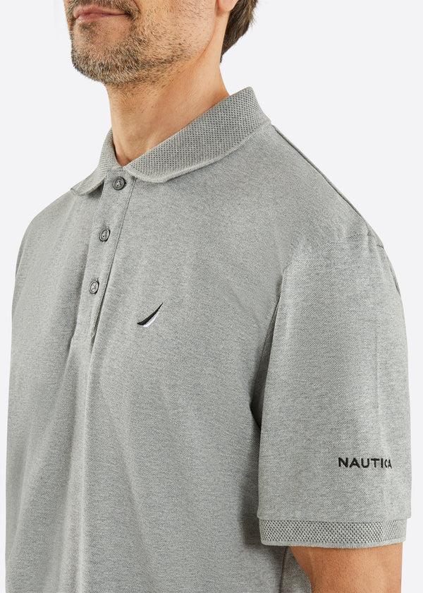 Nautica Competition Shayaz Polo Shirt - Grey Marl